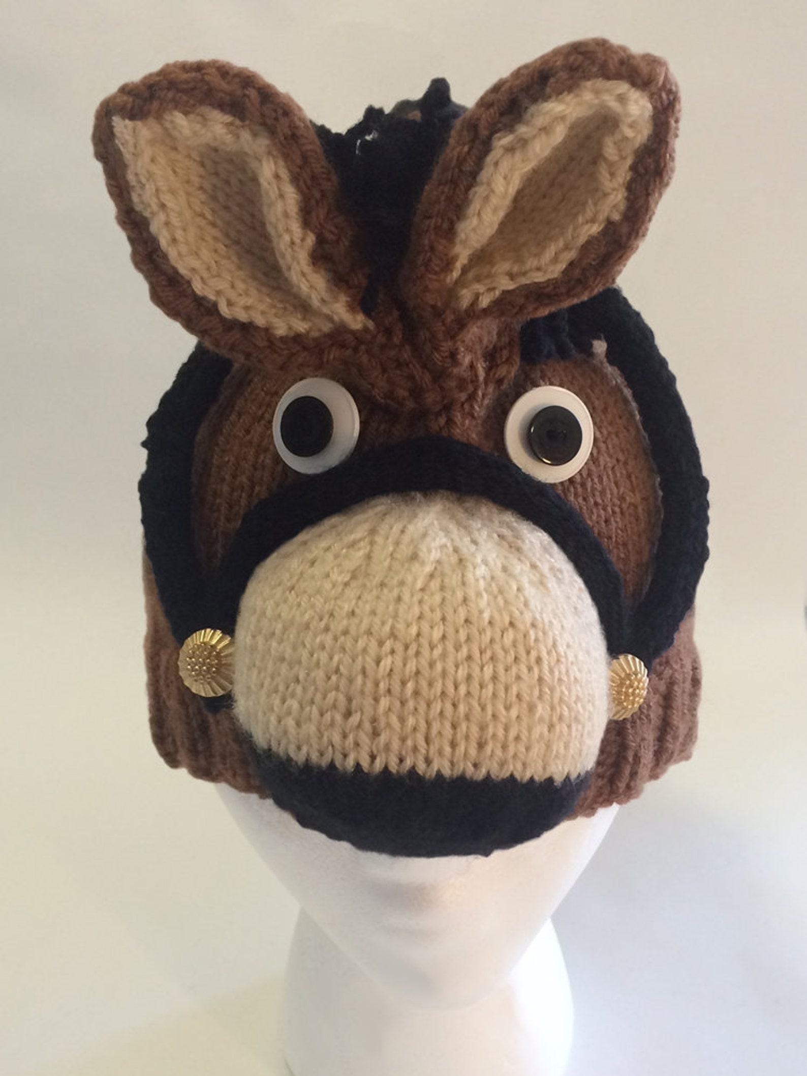 PATTERN Knit Horse Hat Etsy