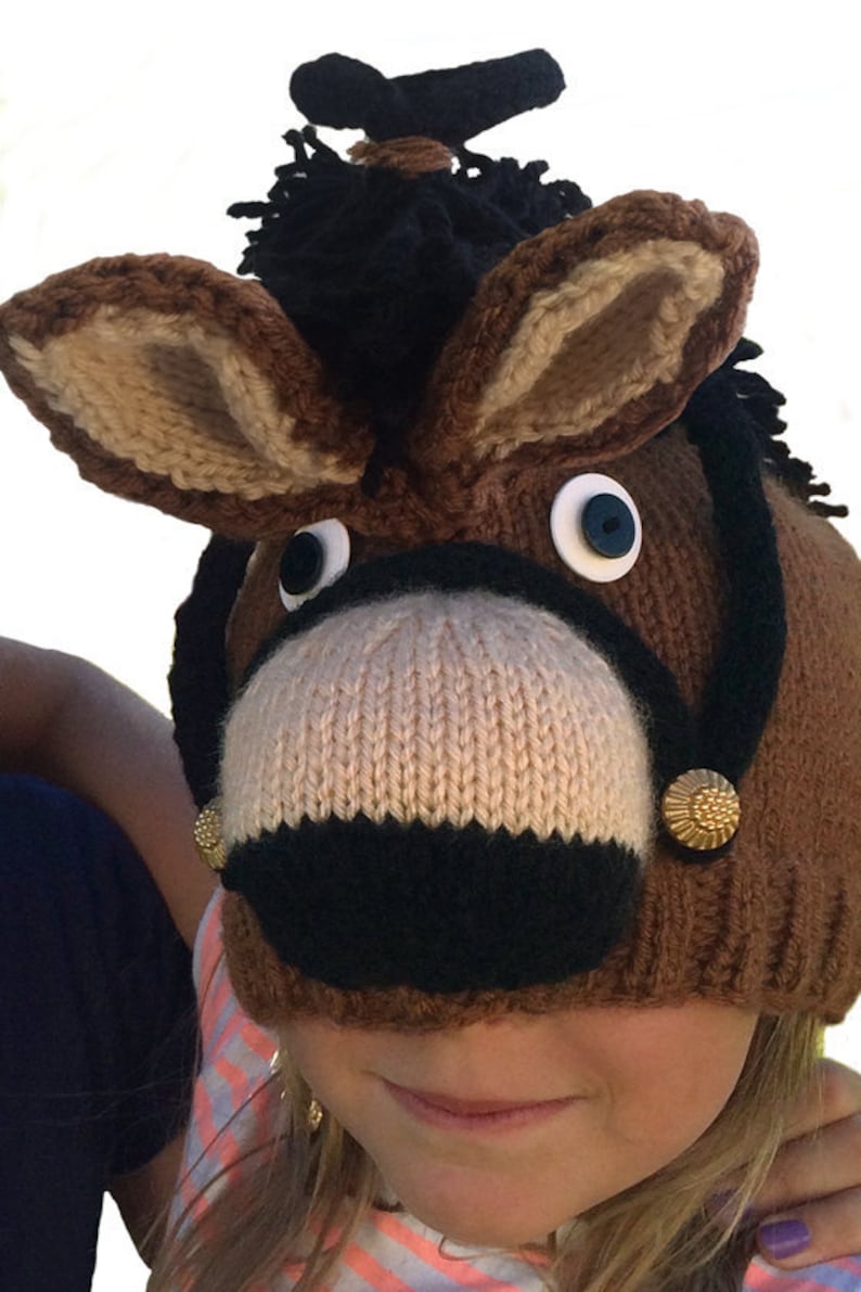 PATTERN Knit Horse Hat Etsy