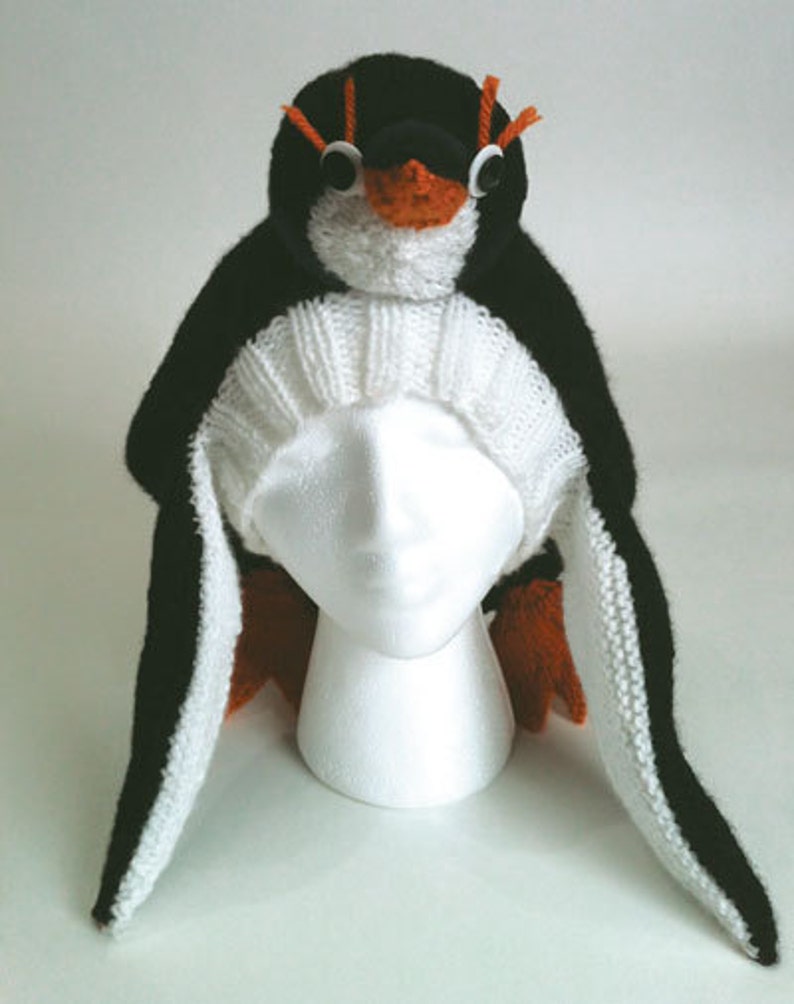 PATTERN Knit Penguin Hat Etsy