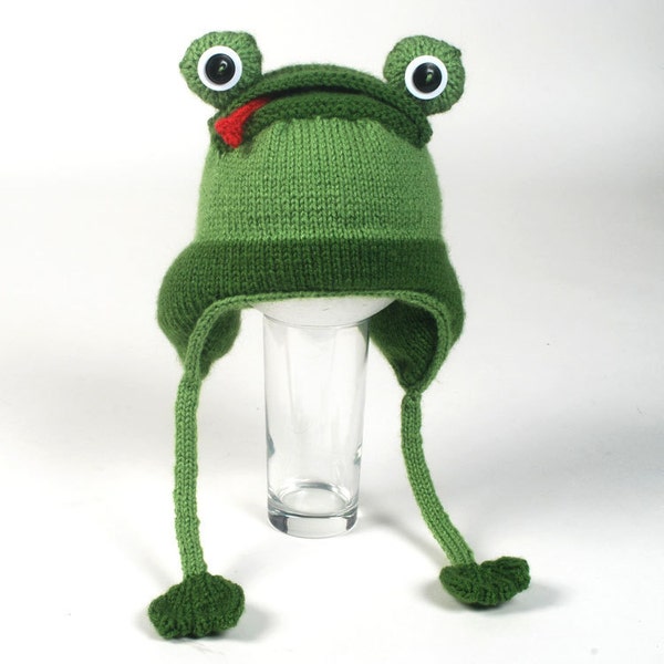PATTERN-Knit Frog Hat