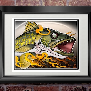 Walleye Hunter - Walleye Print