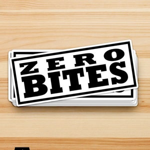 Zero Bites - Fishing Decal, Funny Fishing Sticker