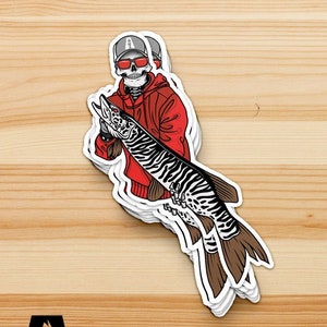 Better Late Than Never - Skeleton Musky Decal