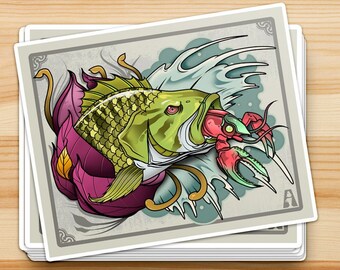 Smallmouth Bass Fishing Decal
