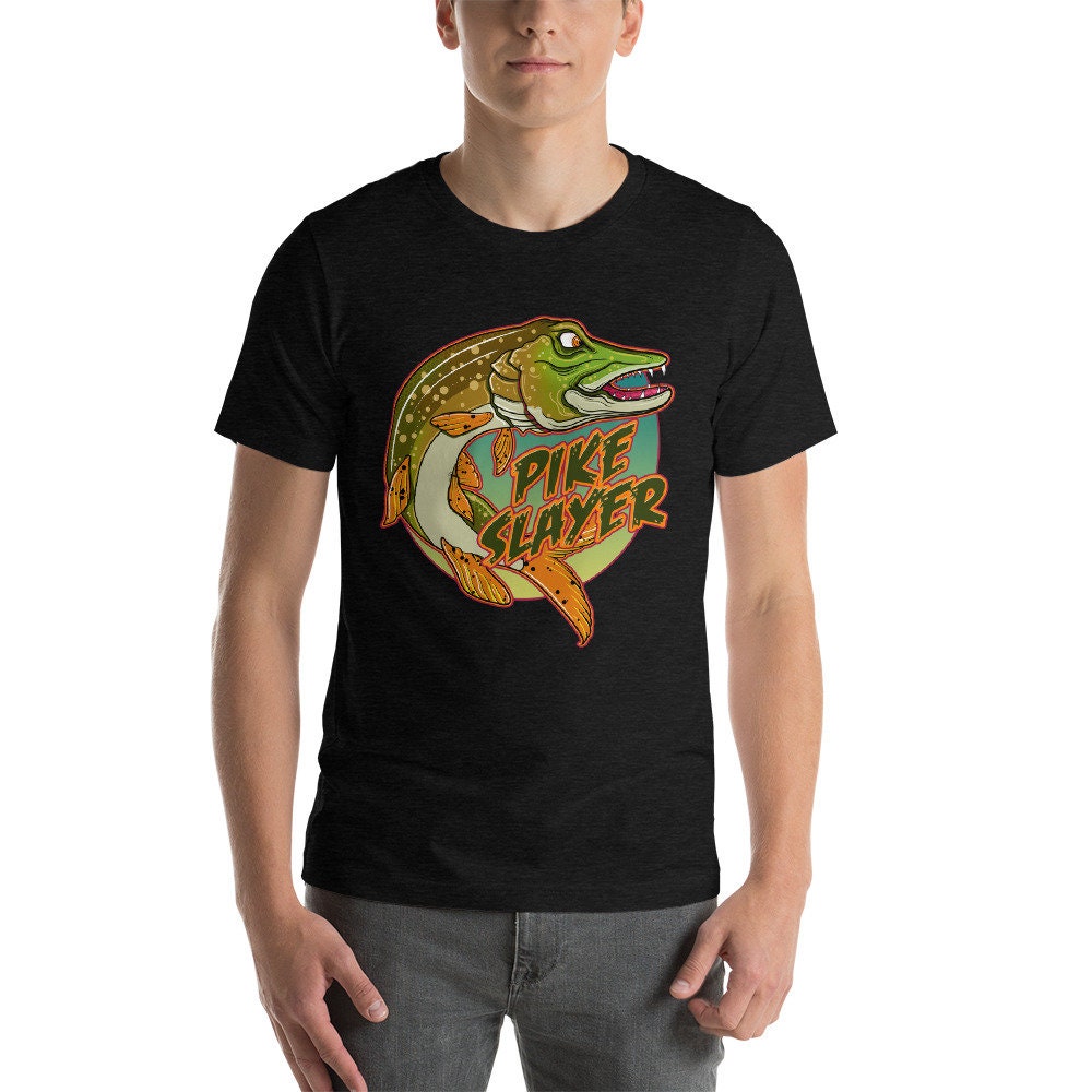 Pike Fishing Canada T-Shirt for Canadian Men T-Shirt