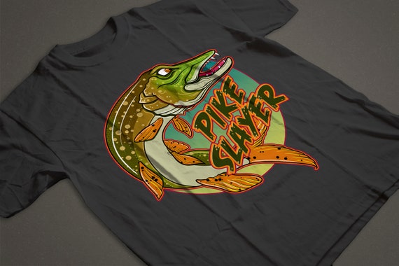 Northern Pike Fishing T-shirt Pike Slayer Short-sleeve Tee -  Canada