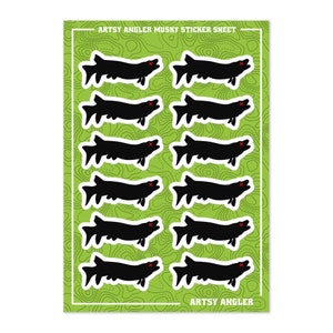 Musky Body Count Stickers - Musky Sticker Sheet