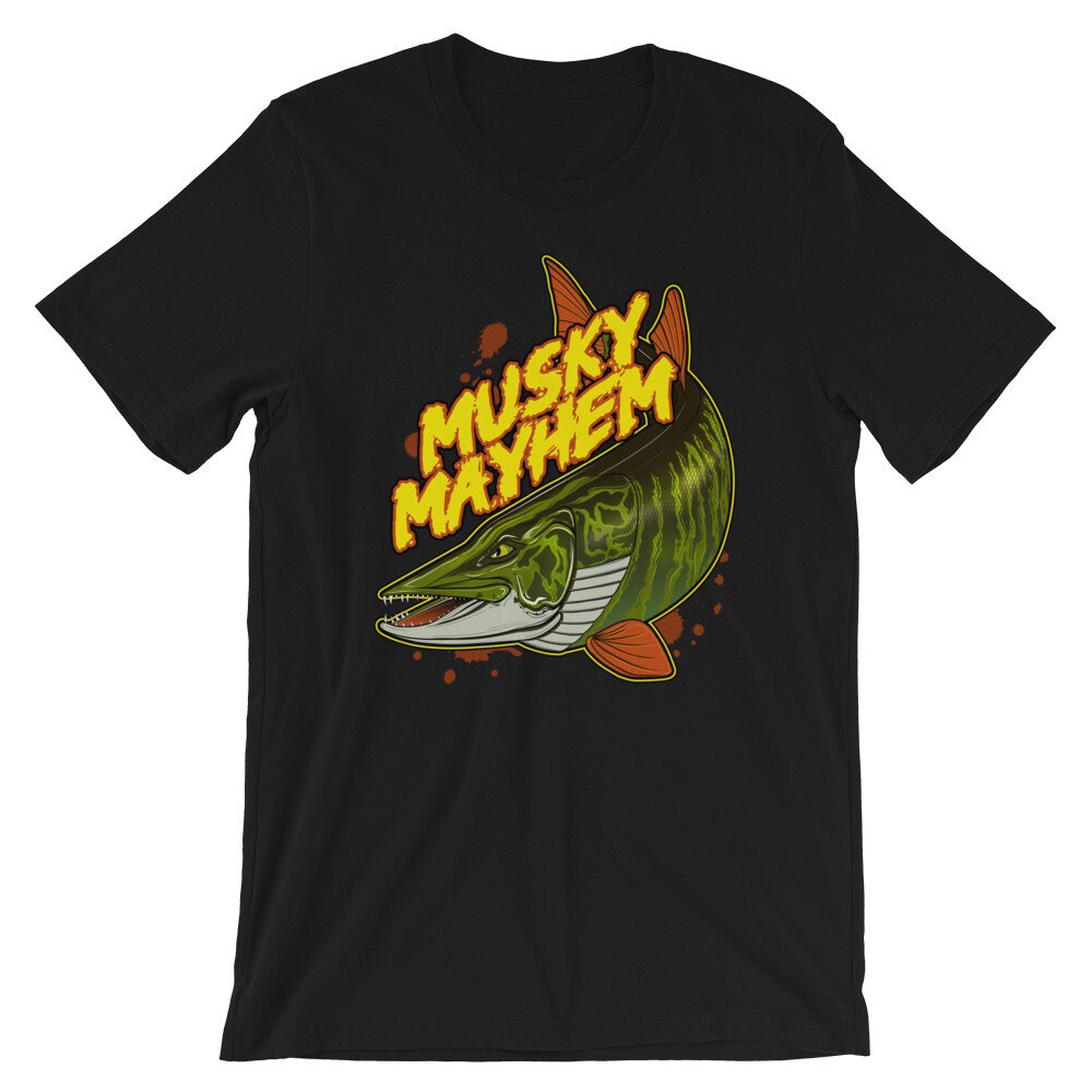 Musky Fishing T-shirt Musky Mayhem Short-sleeve Tee 