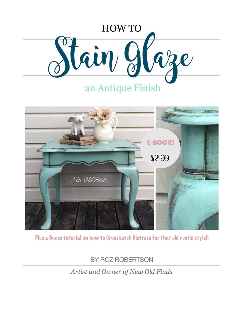 Stain Glaze PDF How to Tutorial Instant Download DIY How to Stain Glaze