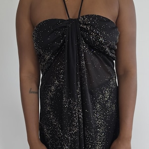 カットソー(長袖/七分) melt the lady   glitter sheer tops Women's Marly sheer shimmer sequin top - Macy's