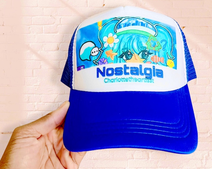 Zyla (NOSTALGIA) Cropped Eyes Original Art Trucker SnapBack Mesh Cap