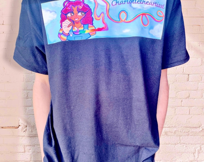 Paint The Sky/I’m An Artisst Original Art Unisex T-shirt size Large Unisex
