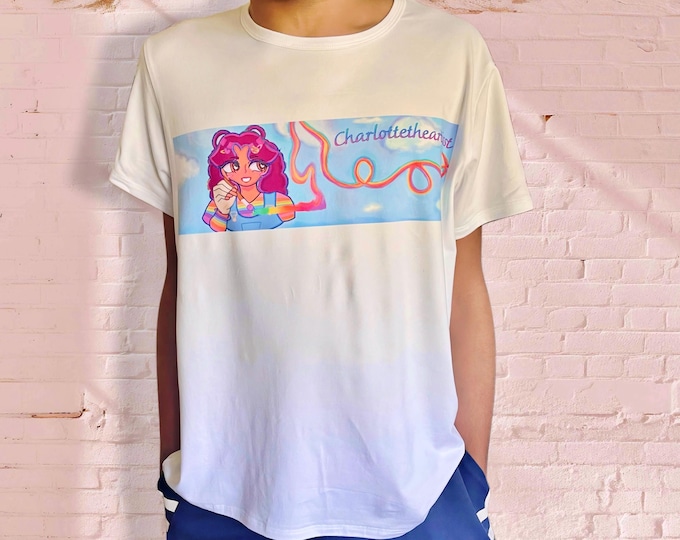 Paint The Sky/I’m An Artisst Original Art Polyester Unisex T-shirt size Medium Unisex