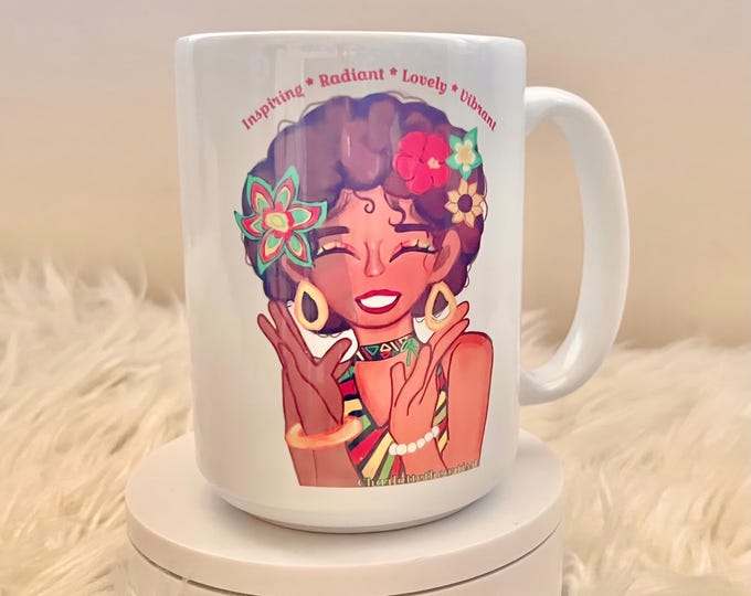 Malaika Original Art 15 Oz  Coffee Mug