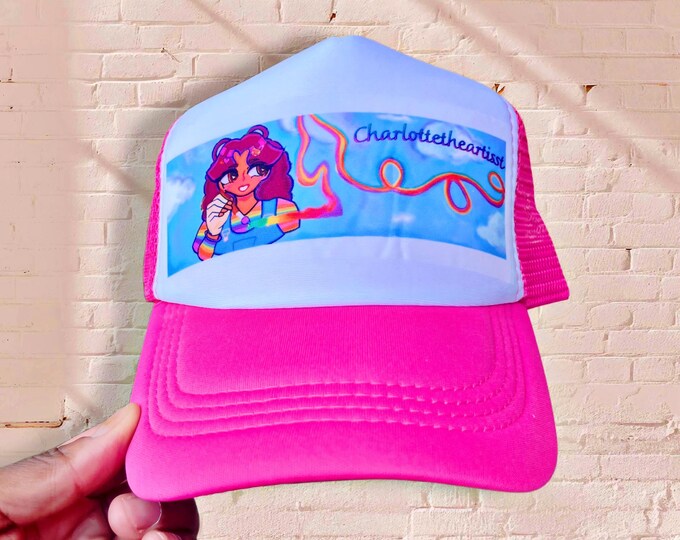 Paint The Sky Original Art Trucker SnapBack Mesh Cap
