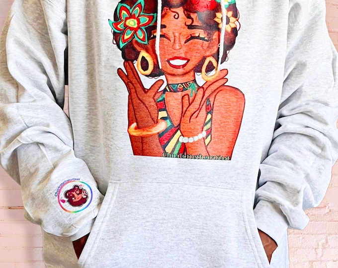 Malaika Original Art Hoodie Size Large