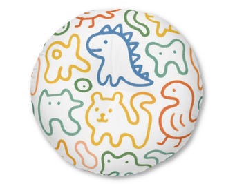 Tufted Floor Pillow, Round