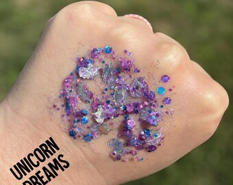 Unicorn Dreams Glitter Hair & Face Gel