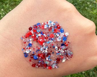 USA Glitter Hair & Face Gel