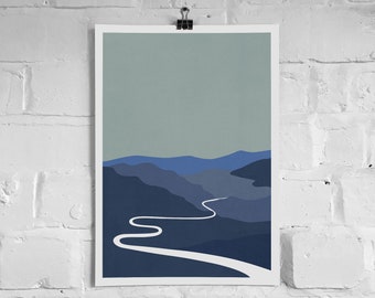 Wrynose pass, Lake District - A3 Art Print