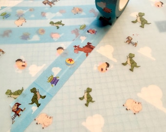 Character Inspired Washi Tape- Cute Cartoon Planner Tape for Journals, Scrapbooking & Crafts