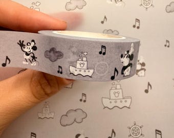 Steamboat Willie Mickey Mouse Washi Tape Decorative Stationery Supplies