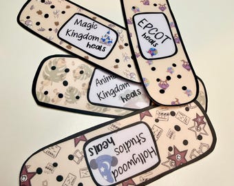 Disney Parks "Heals" Die-Cut Bandage Sticker Collection
