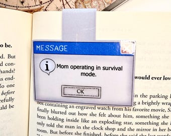 Mom Operating in Survival Mode Magnetic Bookmark | Funny Mom Life Accessory