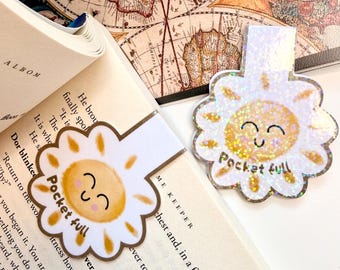 Magnetic Sun Bookmark | Regular or Holographic Laminate (Planner Accessory)