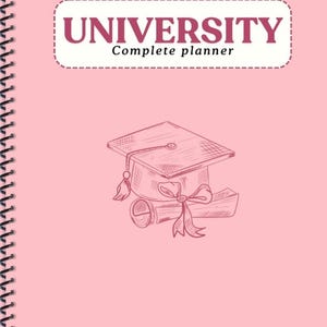 University Complete Planner | Student GoodNotes Academic Planner | SWEET PINK (Digital Download)