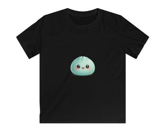 Camiseta infantil con diseño de dumplings / Camiseta infantil con dibujo animado de Bao alegre, 100% algodón.