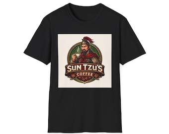 Camiseta de café Sun Tzu / Taza con guerrero: "Despierta antes de que lo haga el enemigo".