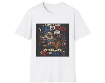 Camiseta con el águila "Vine, vi, liberé" / Diseño patriótico del 4 de julio