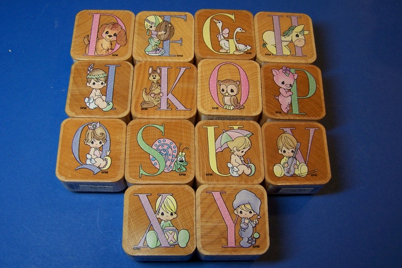 Precious Moments Alphabet Stamps Etsy