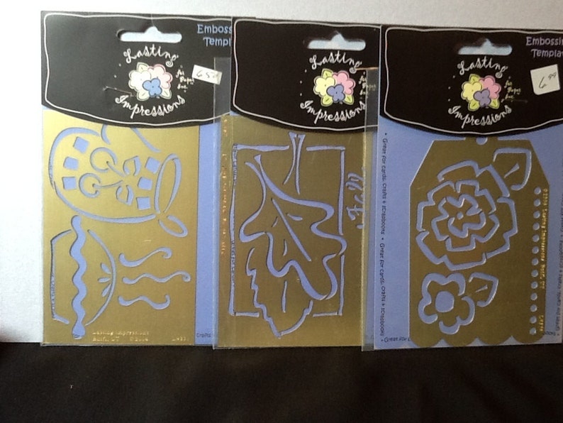 Lasting Impression Embossing Templates Etsy
