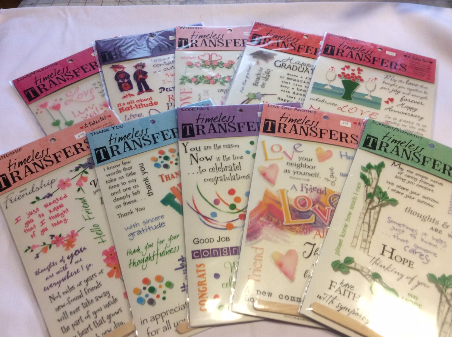 Scrapbook and Greeting Card Transfers From It Takes Two Etsy