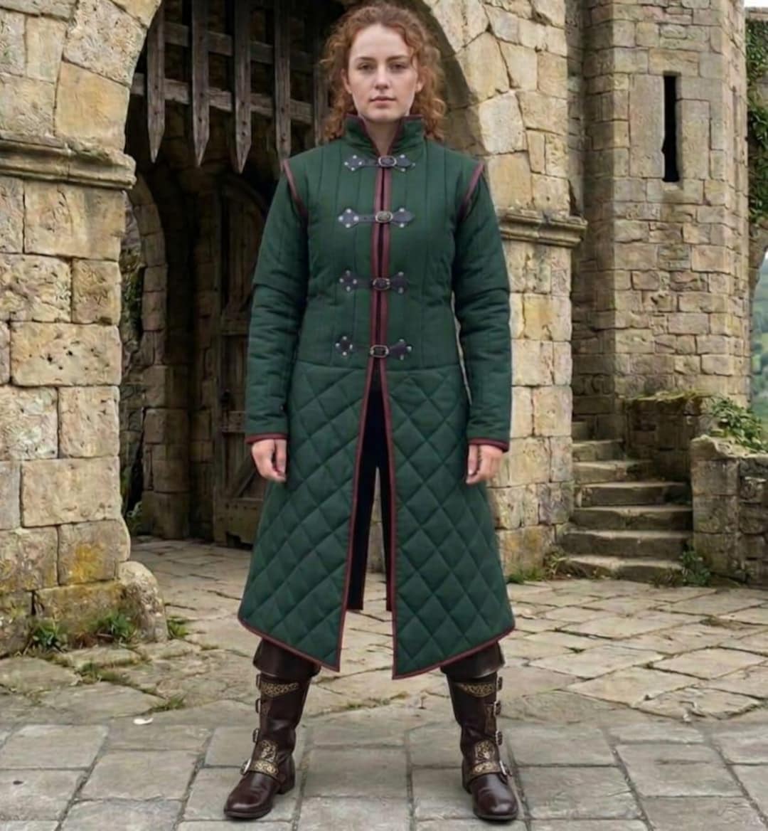 Sca Jacket Medieval Gambeson Padded SCA Larp Long Jacket Coat - Etsy
