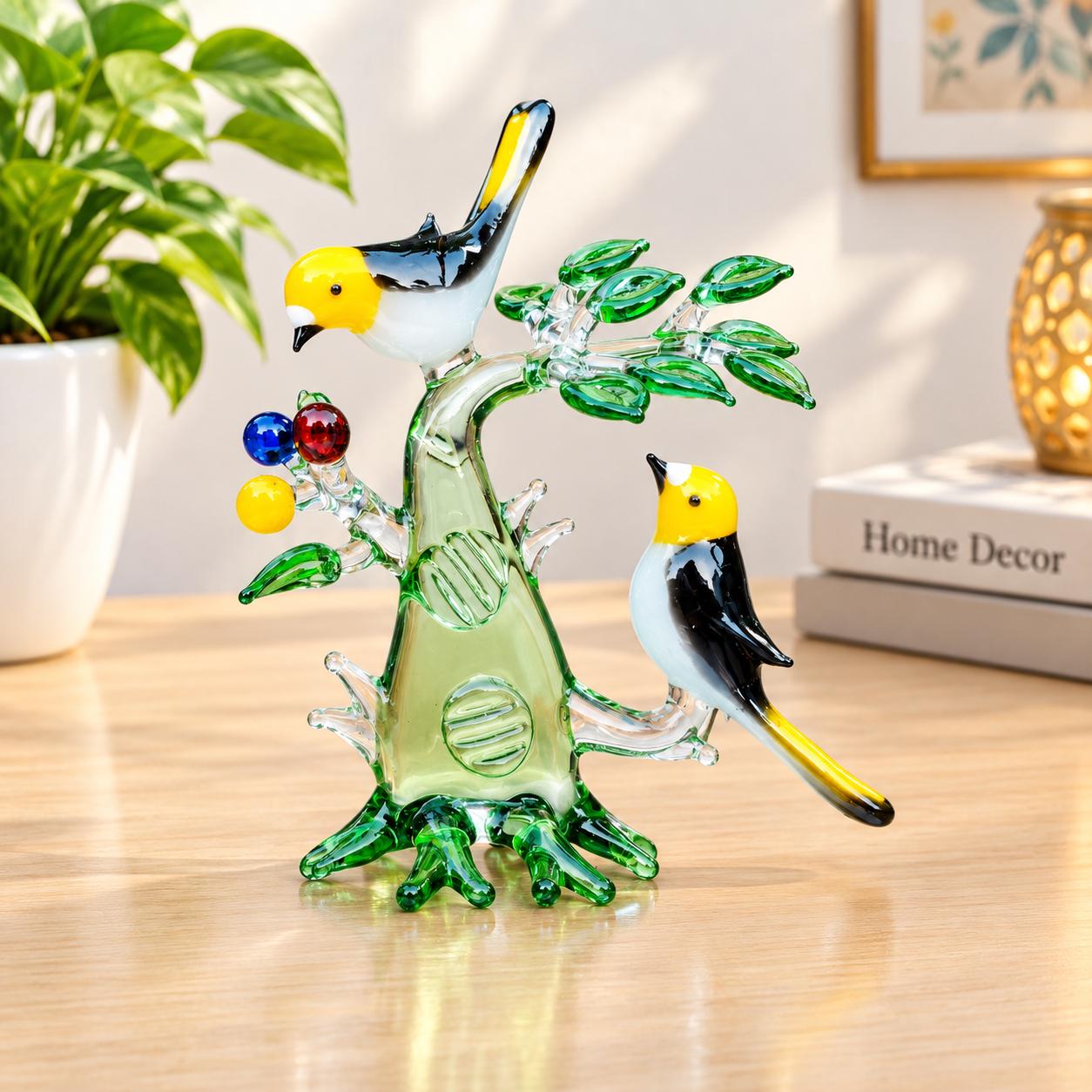Murano Glass Birds in Trees - Etsy
