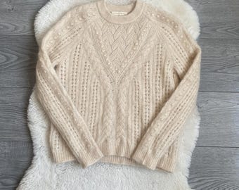 Sezane Jake Jamper Vanilla Kid Mohair Taille XS femme