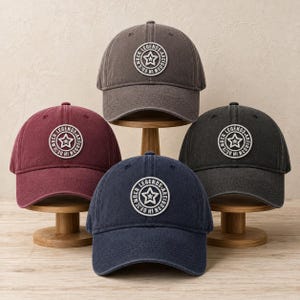 Custom Vintage Washed Baseball Cap, Personalized Birthday Dad Hat, 3D Embroidered Retro Cap, Legends Are Born Gift for Him, Custom Text Hat