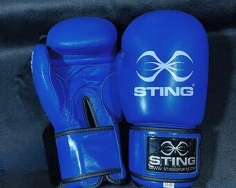 Sting Boxing Gloves, Handmade Cowhide Leather, Personalized Gift