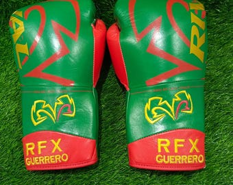 Rival RFX Guerrero Boxing Gloves: Custom Leather Sparring Gloves, 16oz