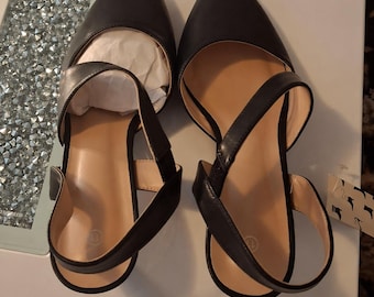 Black Pointed Toe Slingback Flats – Chic Women’s Dress Shoes