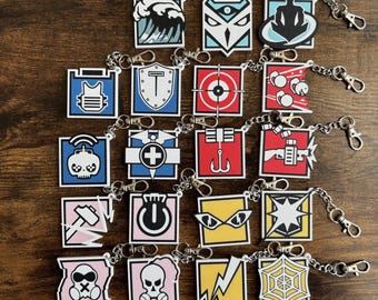 R6 Operator Icon Keychain - Rainbow Six Siege - Requests Available