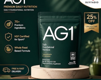 Pack of 1 Daily Foundational Nutrition Powder | Gut Health, Immunity, Energy | AG1 Supplement