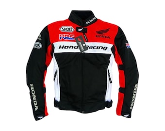 HONDA HRC Motorrad Reitjacke Die ganze Saison Mesh Motorrad Biker Jacke Schutz Rennausrüstung