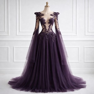 Plum Ball Gown - Etsy