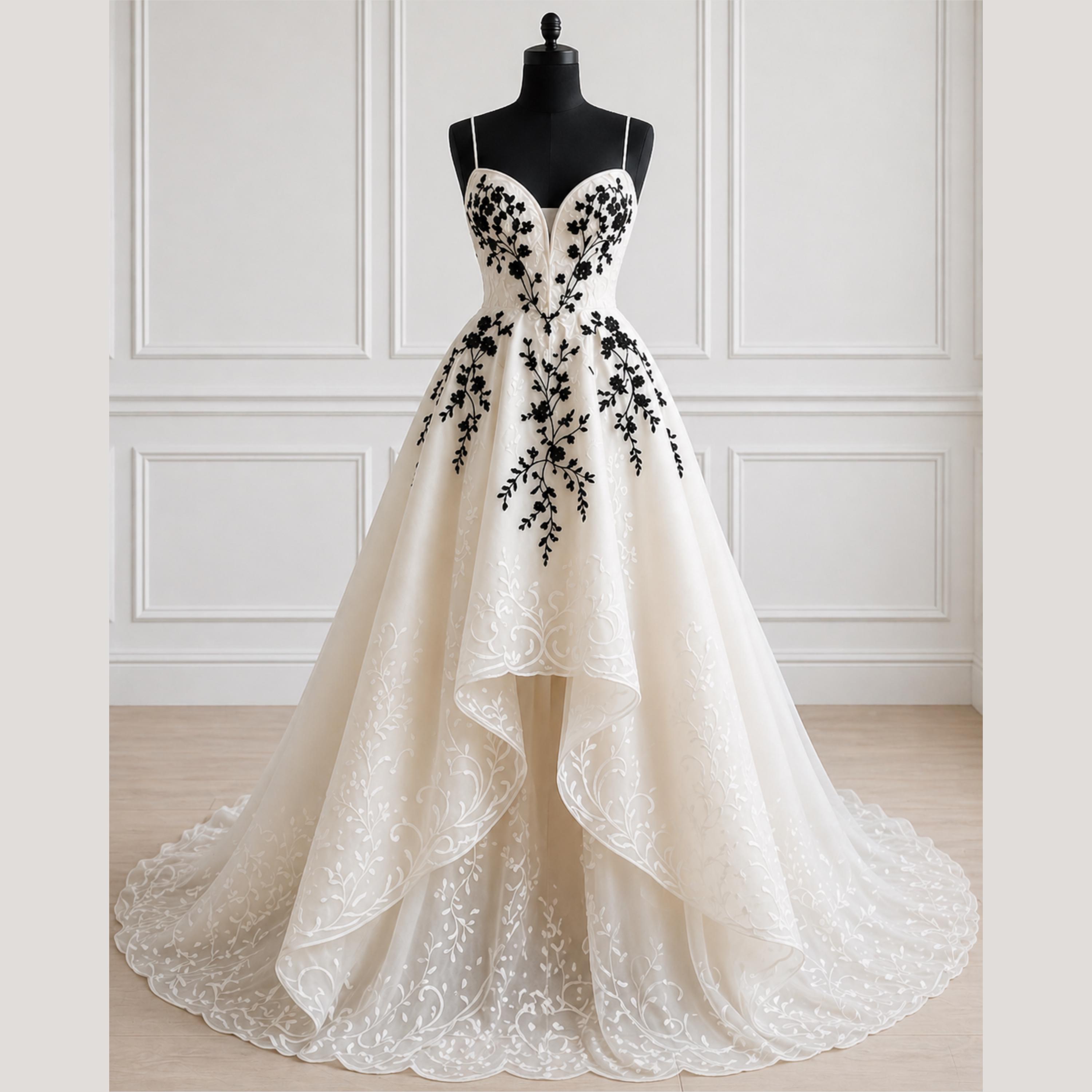 chinese dress ladies Elegant White Lace Gothic Dress with Spaghetti Straps