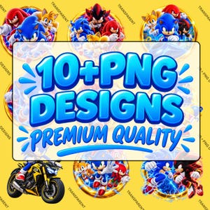 Sonic 3 Png T-Shirt Design, PNG,Bundle, Sonic Bundle, Sonic Png, Sonic Birthday Png,Mug Png(Instant Download)