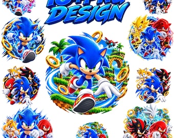 Sonic 3 Png T-Shirt Design,Sonic the Hedgehog PNG,Sublimation Design,PNG,Bundle(Digital Download)